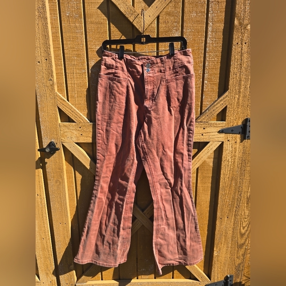 Rust Flare Pants